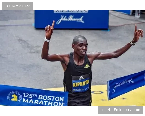 波士顿马拉松赛前博览会，基普乔格与跑迷互动